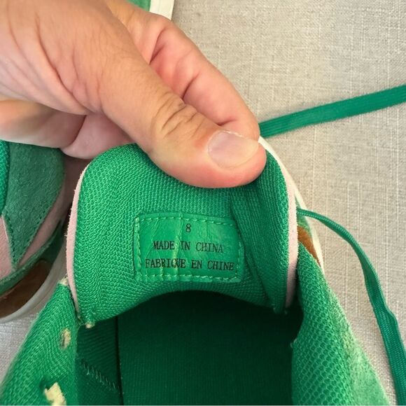 JEFFREY CAMPBELL Limit Platform Sneakers in Green / Pink, Sise 8 - Picture 9 of 10